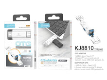 Fehér Techancy KJ8810 OTG kártyaolvasó adapter