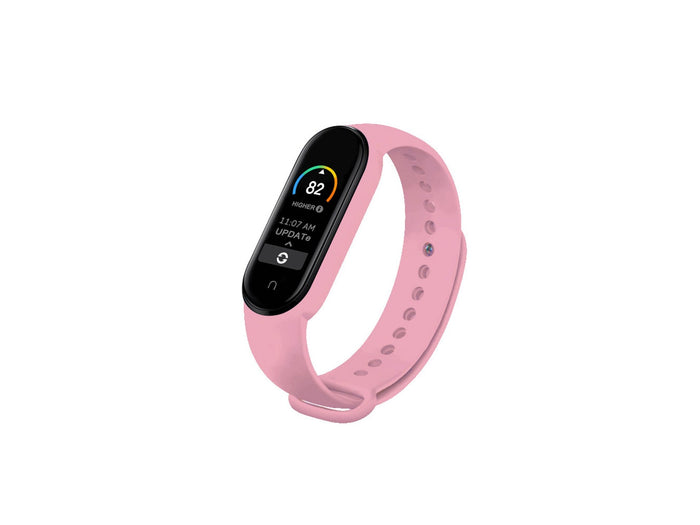 Techancy KC2105 fekete szilikon óraszíj Xiaomi Mi Band 5/6-hoz