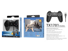 Fekete Techancy TX1701 vezetékes PC gamepad