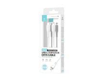 Techancy Cabo De Dados USB C to Lightning Branco TB1778, Carregamento Pd30W, 30cm Adequado Para Utilização Com Power Bank-4