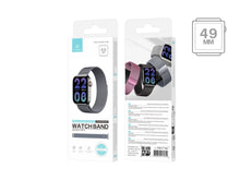 Szürke Techancy KC2123 mágneses fémszíj Apple Watch 49 mm-hez