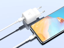 Fehér Techancy USB-C–USB-C kábel 1 m