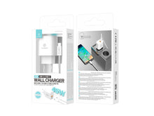 Fehér Techancy TA2820 USB-A és USB-C fali töltő