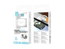 Fehér Techancy KP2715 Bluetooth TWS fülhallgató