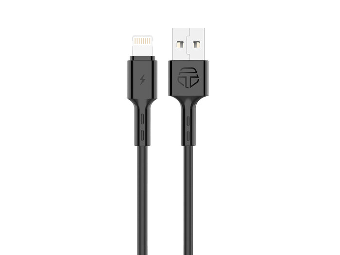 Fekete Techancy USB-A–Lightning kábel