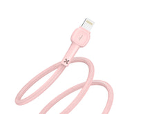 Rózsaszín Techancy USB-A–Lightning kábel