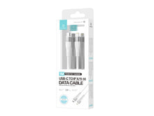 Fehér Techancy USB-C–Lightning gyorstöltő kábel