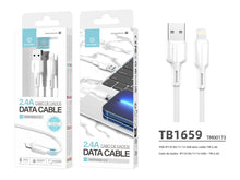 Fehér Techancy USB-A–Lightning kábel