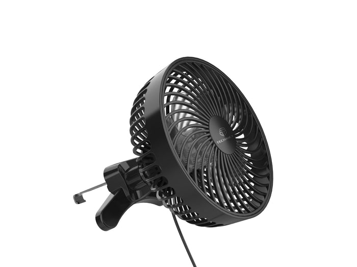 Fekete Techancy KL7306 USB autós ventilátor