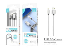 Techancy ezüst USB-A–Lightning kábel 1 m