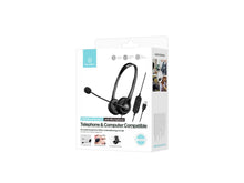Fekete Techancy TH5234 USB headset mikrofonnal