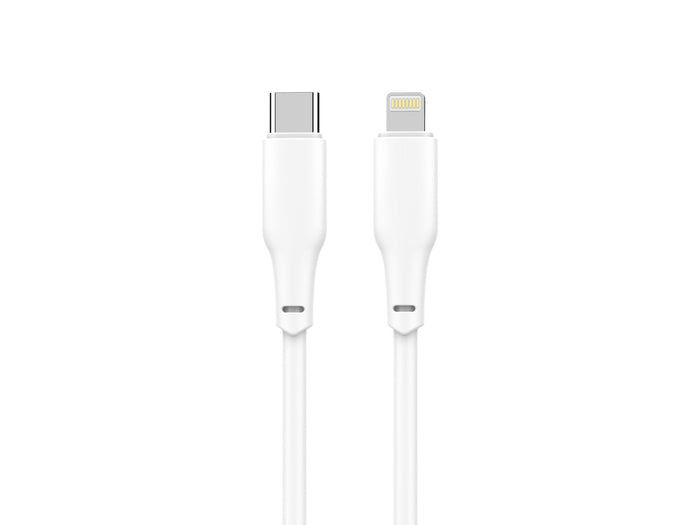 Fehér Techancy USB-C–Lightning kábel
