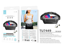 Fekete Techancy sport deréktáska állítható derékpánttal