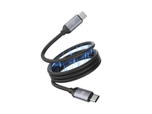 Fekete Techancy TB1802 mágneses USB-C kábel