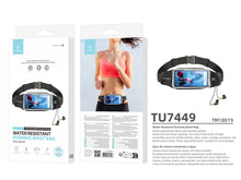 Fekete Techancy sport deréktáska állítható pánttal