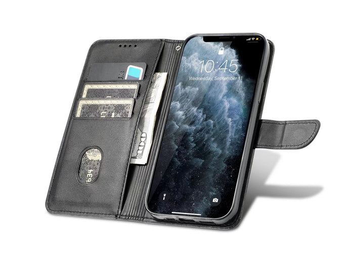 Fekete Techancy KX5600 flip telefontok iPhone XR-hez