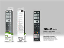Fekete Techancy TU2411 univerzális TV távirányító