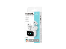 Auriculares Bluetooth TWS Techancy KP2716, Bluetooth 5.4, HiFi, ANC e ENC, Ecra Tatil, Caixa 300mAh, Autonomia 4h, Branco-3