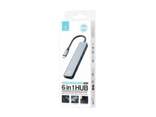 Techancy Hub USB-C 6 em 1 KT2909 com HDTV, PD, USB 3.0/2.0 e Leitor TF/SD, Compativel com PC e Telemovel, Cinzento-3