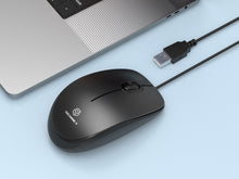 Fekete Techancy TJ6109 vezetékes USB egér