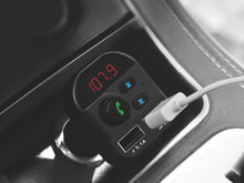 Fekete Techancy TE0863 autós Bluetooth FM-transzmitter