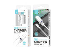 Fehér Techancy TC6407 mini autós töltő USB-C kábellel