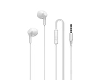 Fehér Techancy TD8088 vezetékes fülhallgató mikrofonnal