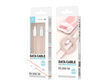 Rózsaszín Techancy USB-C–Lightning adatkábel