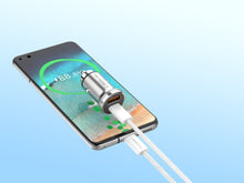 Techancy TC6426 mini autós töltő USB-A és USB-C porttal