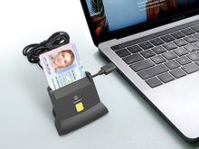 Fekete Techancy MI0630 USB intelligenskártya-olvasó