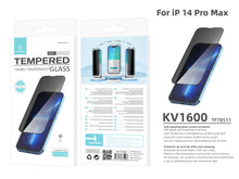 Techancy KV1600 adatvédelmi kijelzővédő iPhone 14 Pro Max készülékhez