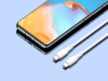 Fehér Techancy USB-C adatkábel 1 m