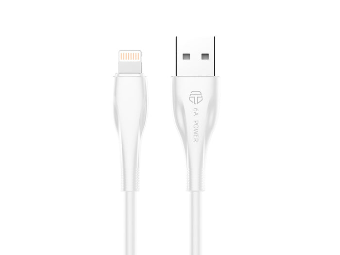 Fehér Techancy USB-A–Lightning kábel