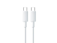 Fehér Techancy USB-C–USB-C gyorstöltő kábel