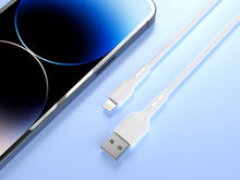 Fehér Techancy USB-A–Lightning adat- és töltőkábel