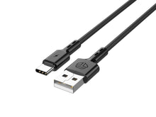 Fekete Techancy USB-A – USB-C adatkábel