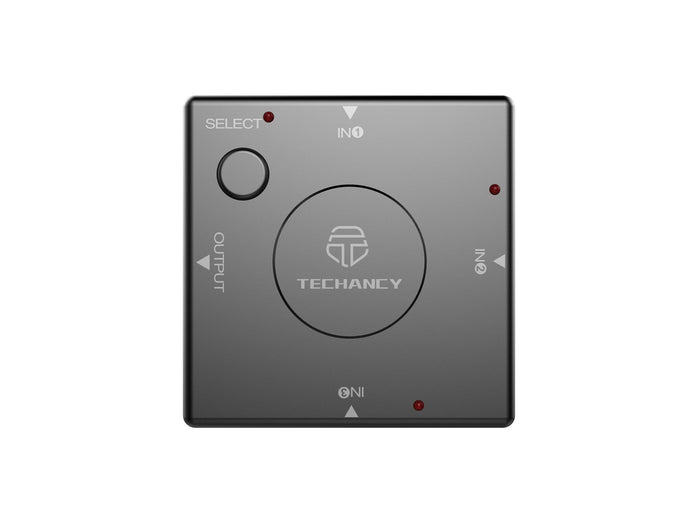 Fekete Techancy TL7326 HDMI kapcsoló 3 bemenettel