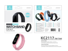 Rózsaszín Techancy szilikon szíj Mi7 Smart Bandhez