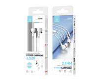 Fehér Techancy TD8056 vezetékes fülhallgató