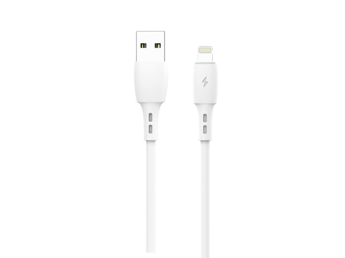 Fehér Techancy USB-A–Lightning adatkábel