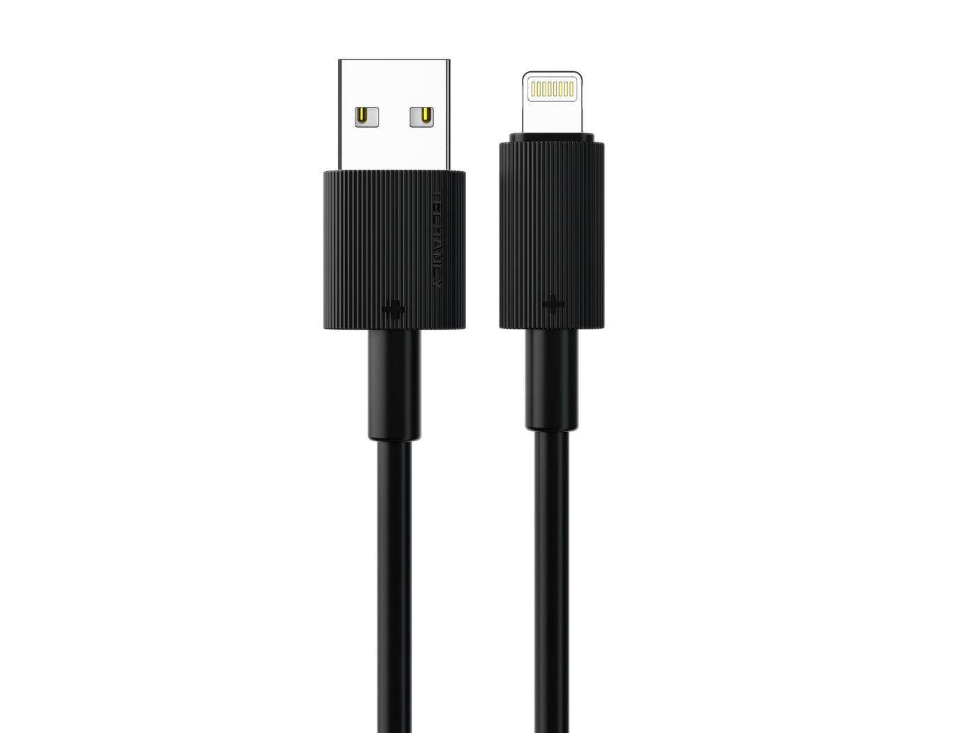 Fekete Techancy USB-A–Lightning kábel