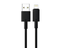 Fekete Techancy USB-A–Lightning kábel