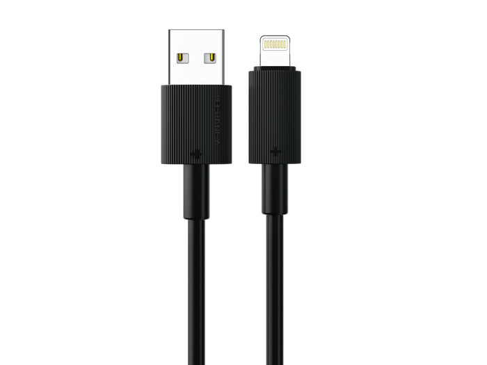 Fekete Techancy USB-A–Lightning kábel