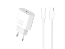 Fehér Techancy TA2824 USB-C gyorstöltő kábellel