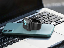 Fekete Techancy KC2115 szilikon óraszíj Apple Watch 44 mm-hez