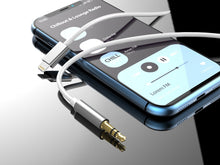 Fehér Techancy Lightning–3,5 mm audiokábel
