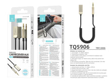 Fekete Techancy TQ5906 Bluetooth AUX autós vevő