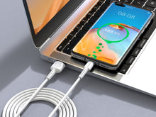 Techancy USB-A–USB-C adat- és töltőkábel