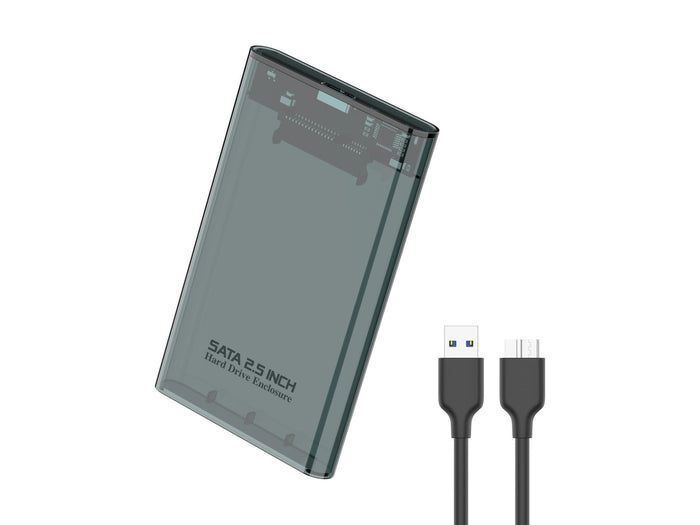 Fekete Techancy MF1300 külső ház 2,5 hüvelykes HDD és SSD meghajtóhoz