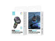Fekete Techancy TE0871 Bluetooth FM-transzmitter autóba